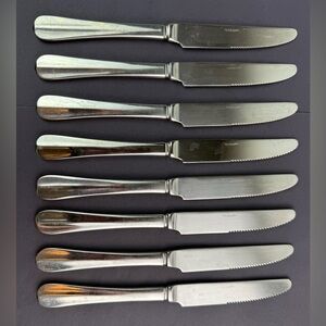 CUISINART Annapolis Stainless Dinner Knifes Set of 8 Silverware Flatware